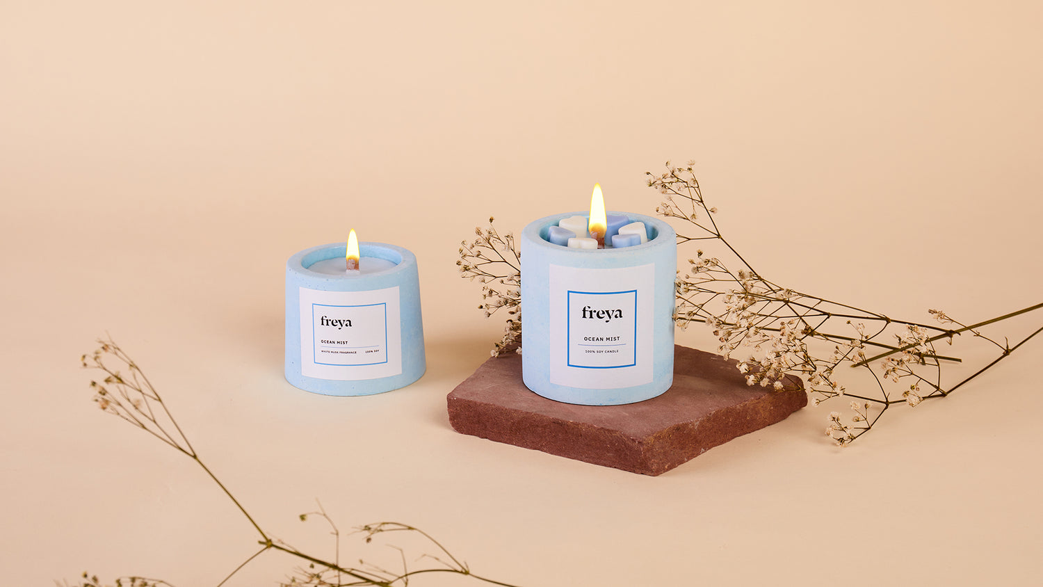 Unveiling the Magic: Handcrafted Concrete Jar Soy Candles by Freya Home