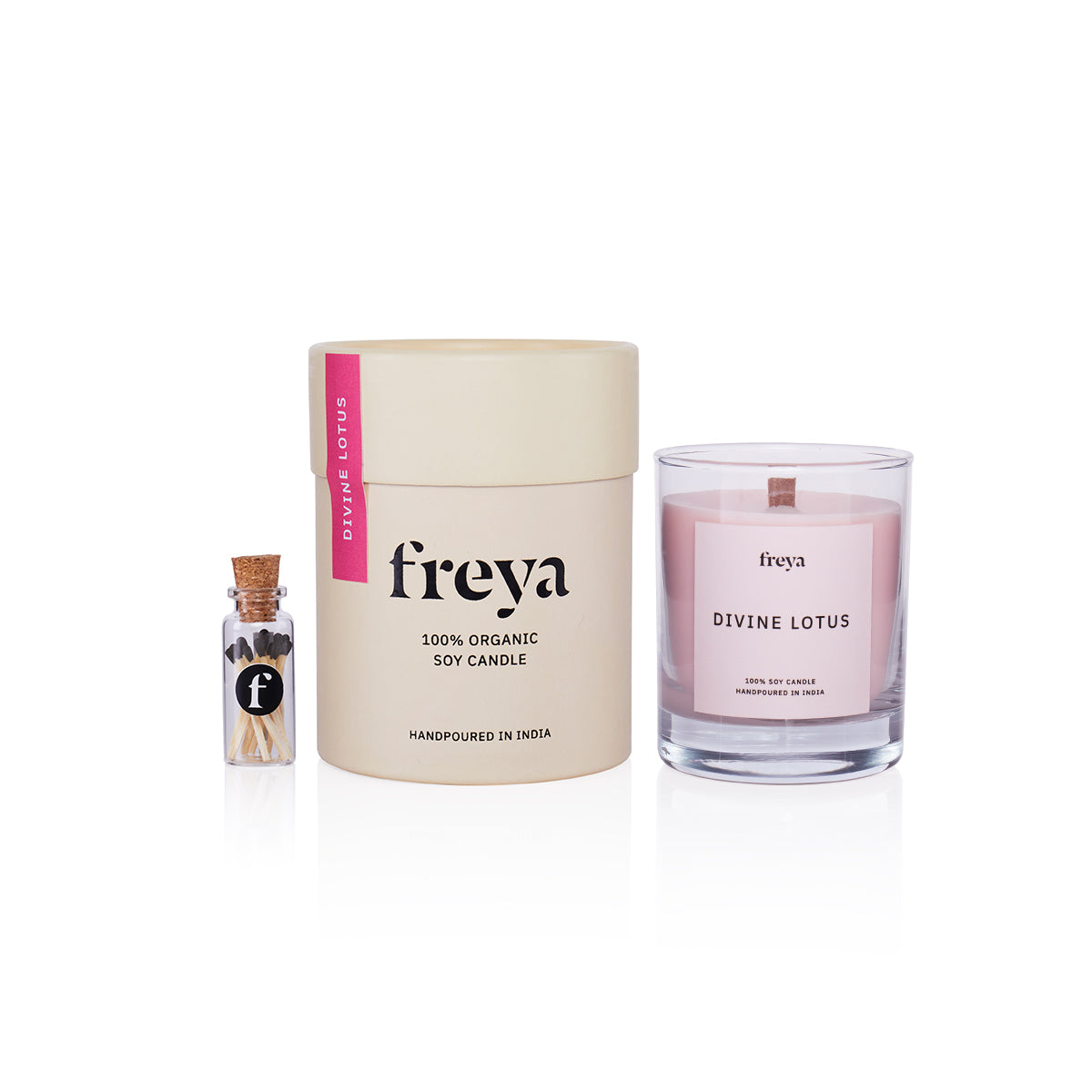 Divine Lotus Glass Jar Candle