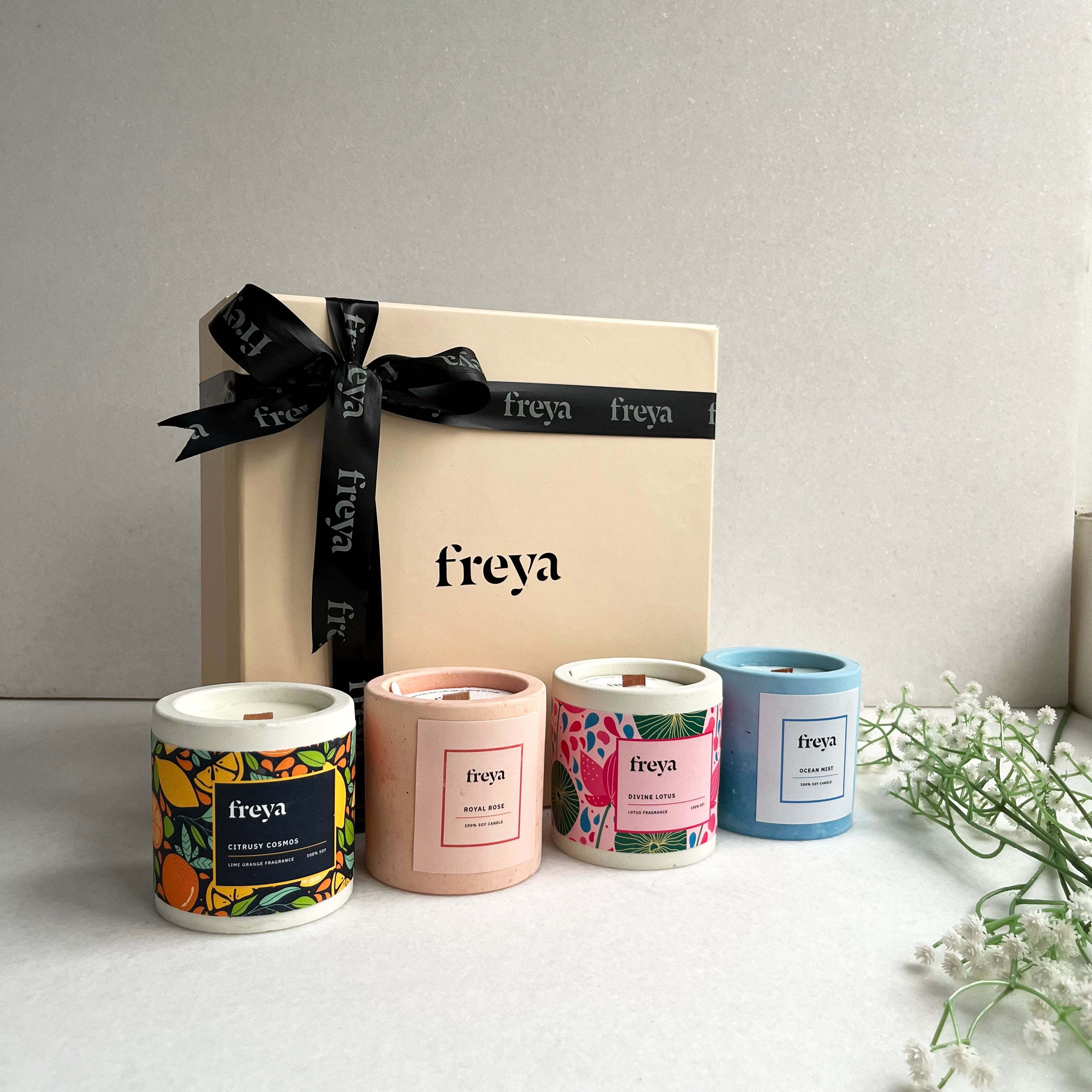 Concrete Candle Gift Set