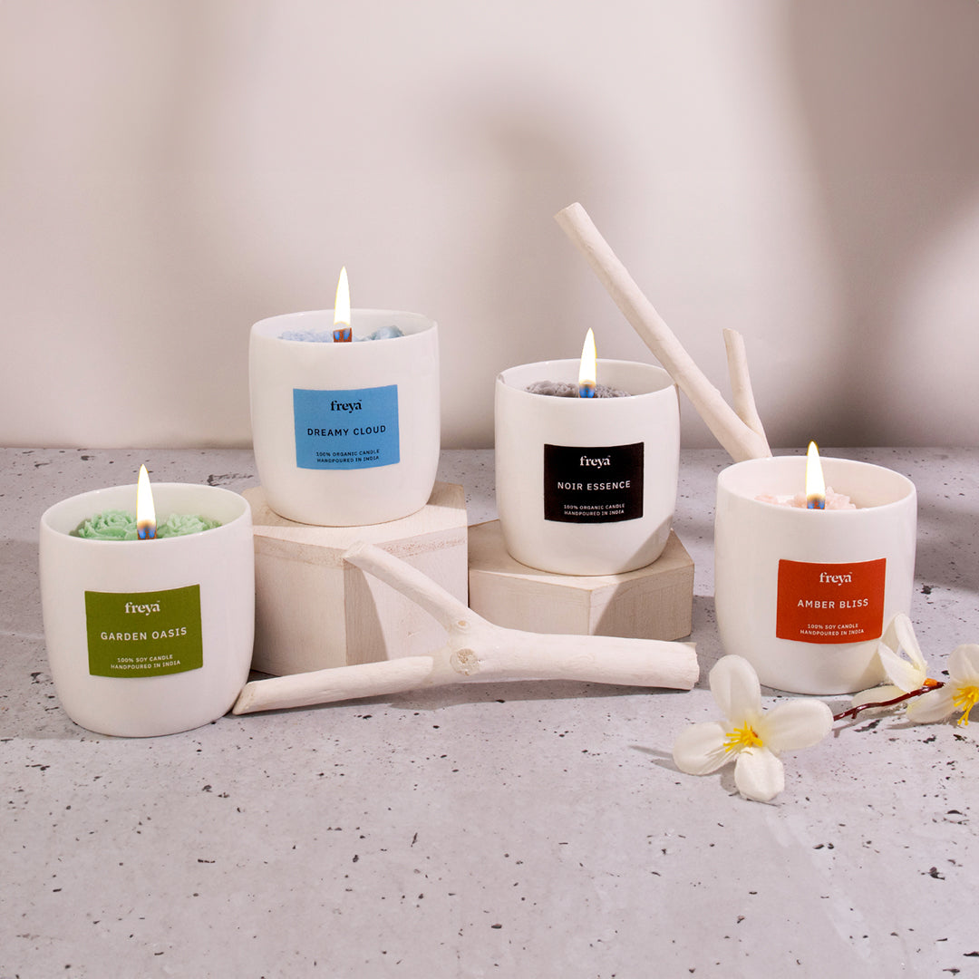 Garden Oasis Ceramic Candle