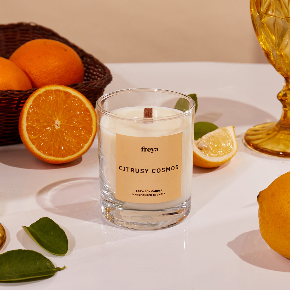 Citrusy Cosmos Glass Jar Candle