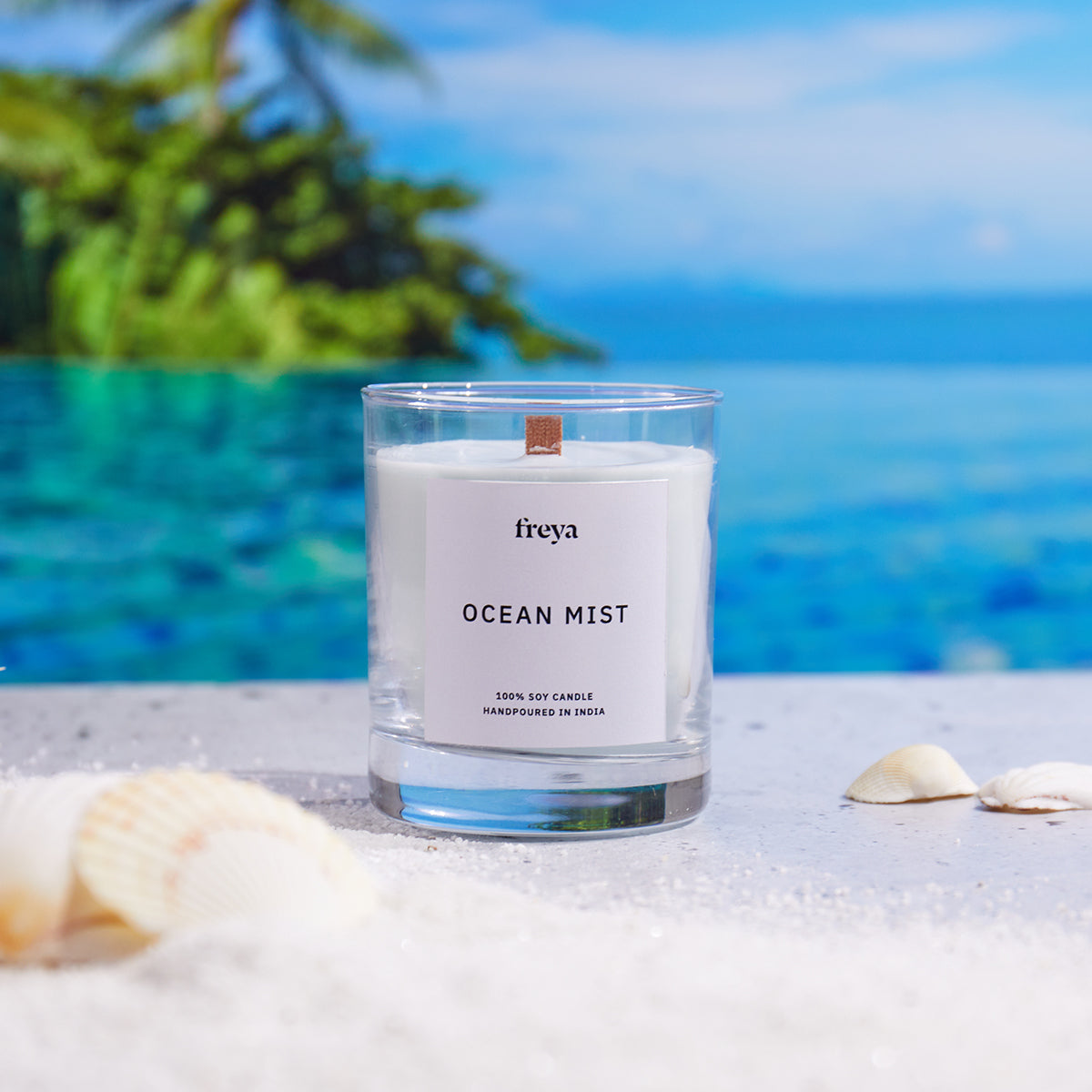 Ocean Mist Glass Jar Candle