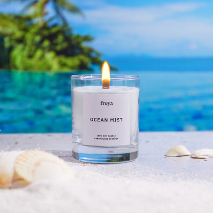 Ocean Mist Glass Jar Candle