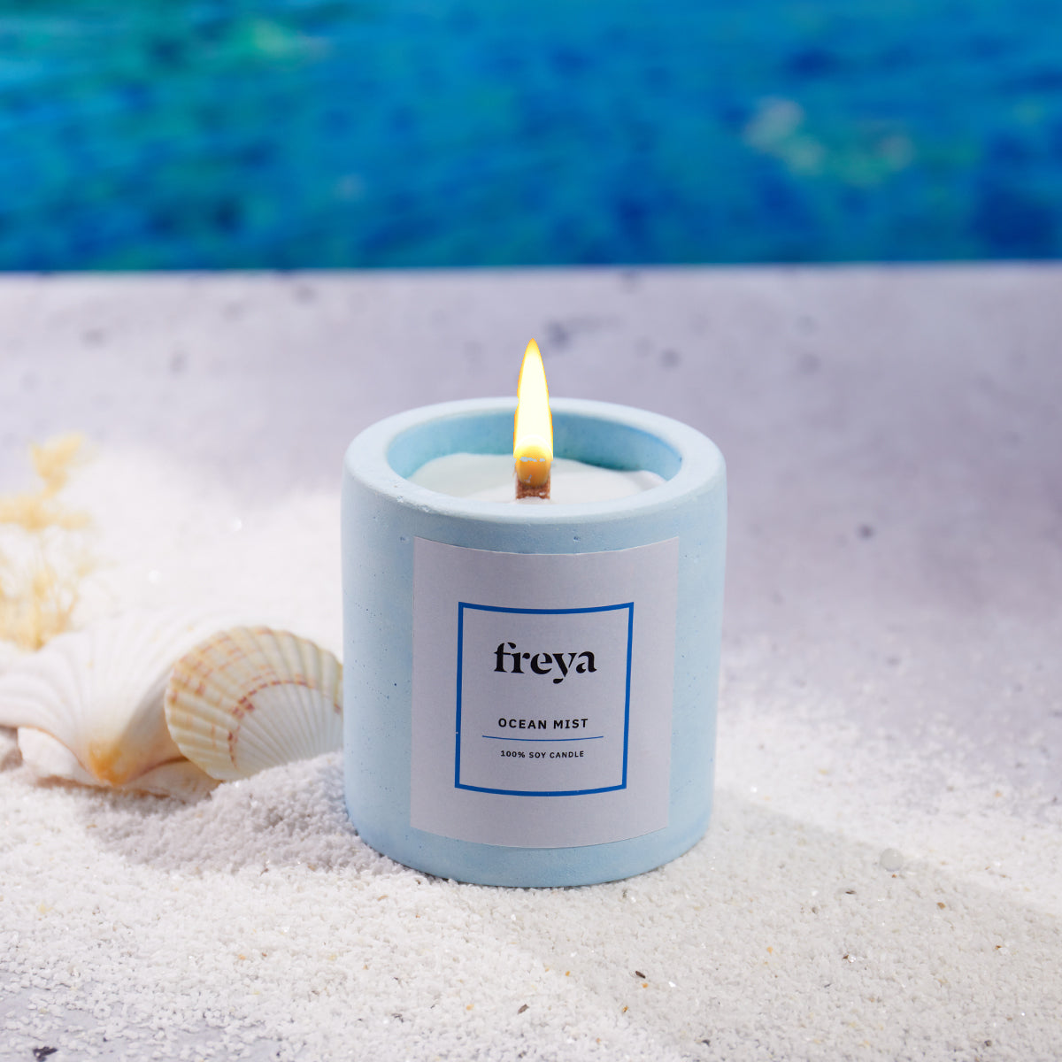 Ocean Mist Concrete Candle