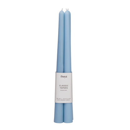 Set of 4 Taper Candles - Ocean Mist (Blue)