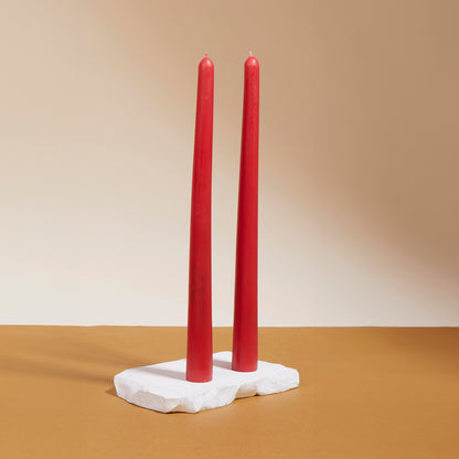 Set of 4 Taper Candles - Royal Rose (Red)