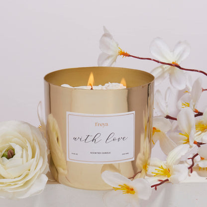 Vanilla Cream Metal 3-Wick Candle