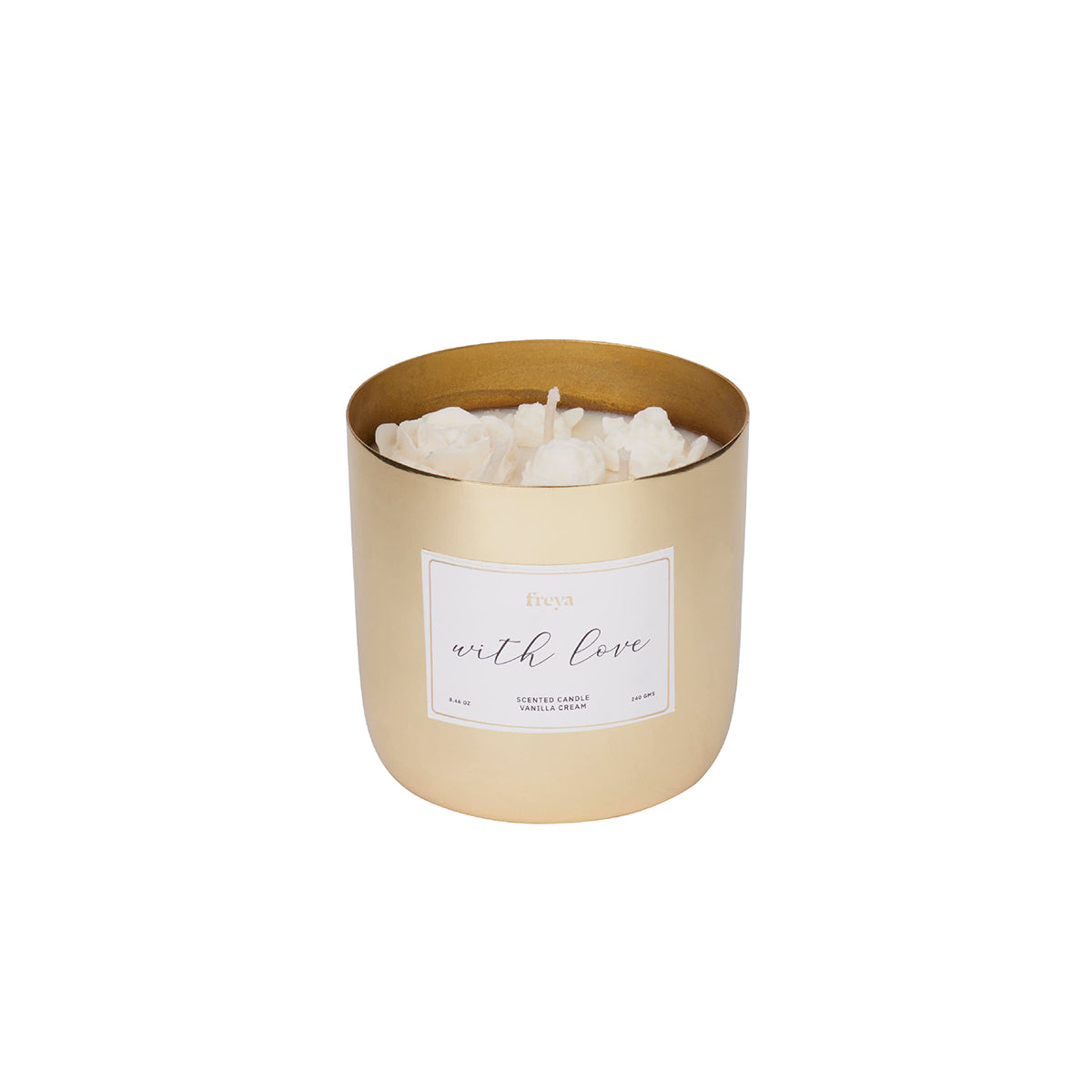 Vanilla Cream Metal 3-Wick Candle